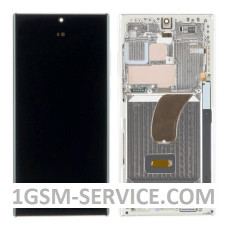 OLED Дисплей с черна рамка за Samsung Galaxy S23 Ultra 5G / S918, SM-S918B